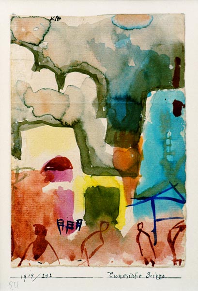 Tunesische Scizze, 1914.212. von Paul Klee