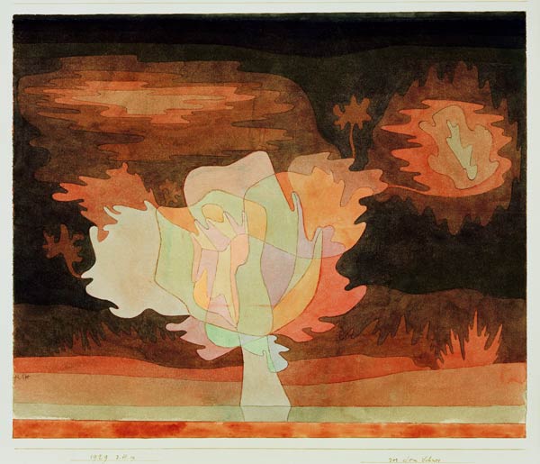 Vor dem Schnee, 1929, 319 (3 H 19). von Paul Klee