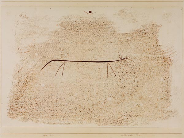 Witterndes Tier, 1930, 64 (P 4). von Paul Klee