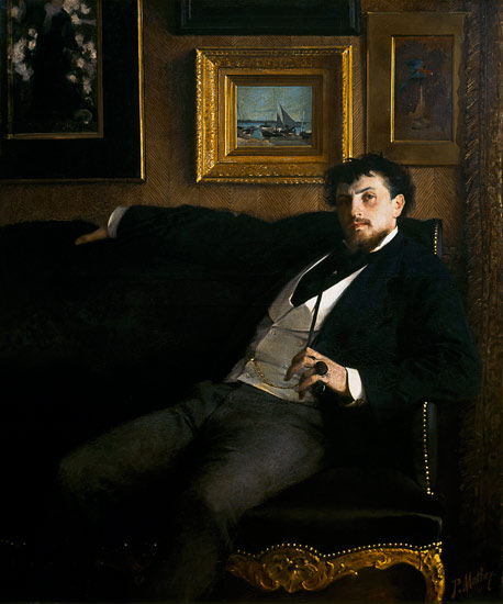 Portrait of Ernest Duez (1843-96) von Paul Mathey