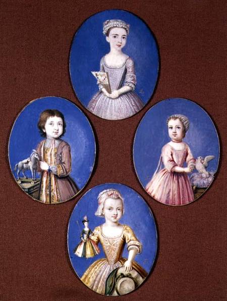 Miniature of the Four Whitmore Children von Paul-Peter Lens