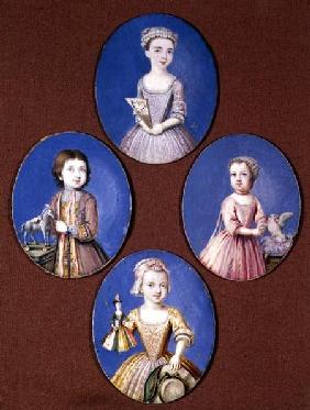 Miniature of the Four Whitmore Children