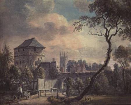 Magdalen Tower, Oxford von Paul Sandby