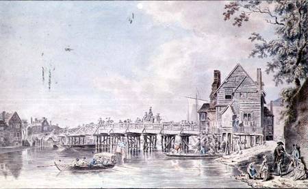 The Old Bridge at Windsor von Paul Sandby