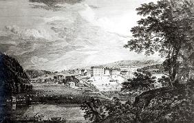 A View of Bethlem the Great Moravian Settlement in the province of Pennsylvania from ''Scenographia 