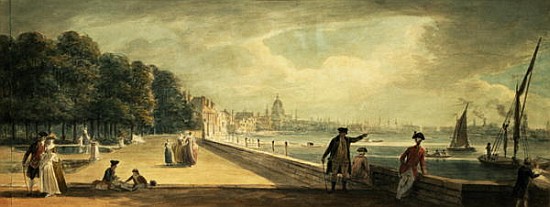 View of the City from the Terrace of Somerset House von Paul Sandby