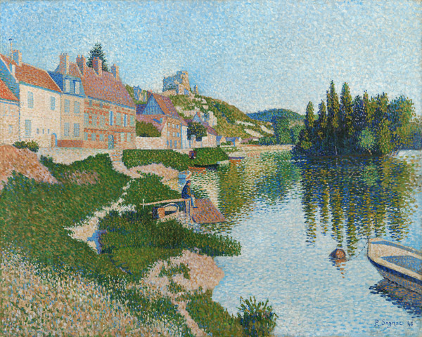 Les Andelys. Ufer von Paul Signac