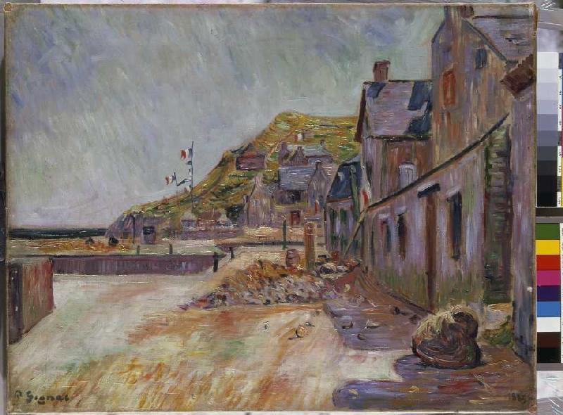 Bauernhäuser an der französischen Küste von Paul Signac