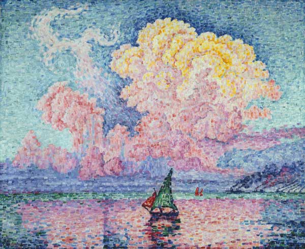 Die rote Wolke (Antibes) von Paul Signac
