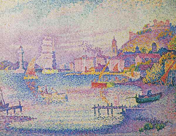 Leaving the Port of Saint-Tropez, 1902 (oil on canvas) von Paul Signac