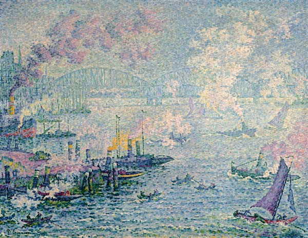 Schiffe im Hafen von Paul Signac