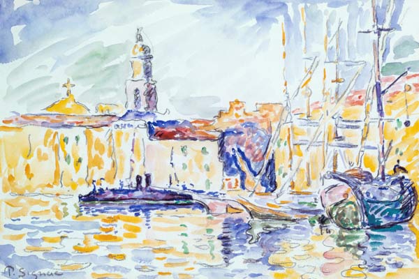 The Harbour at St. Tropez, c.1905 (w/c on paper) von Paul Signac