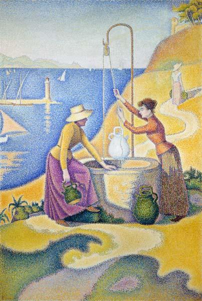 P.Signac, Frauen am Brunnen 1892