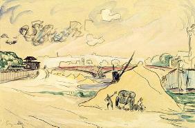 The Pile of Sand, Bercy, 1905 (pencil & w/c on paper) 16th