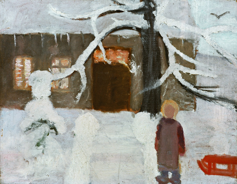 Junge im Schnee von Paula Modersohn-Becker
