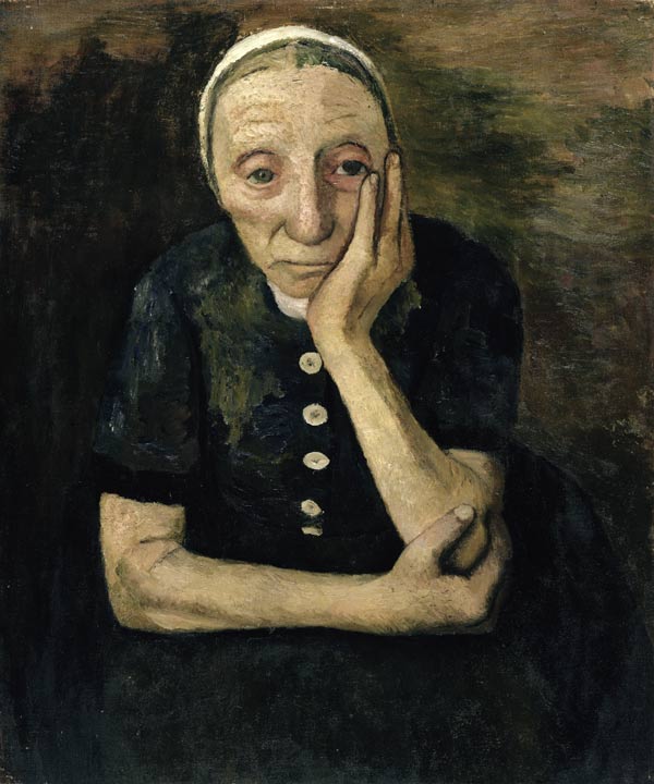 Sitzende alte Frau von Paula Modersohn-Becker