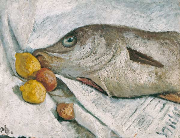 Stillleben mit Fisch von Paula Modersohn-Becker