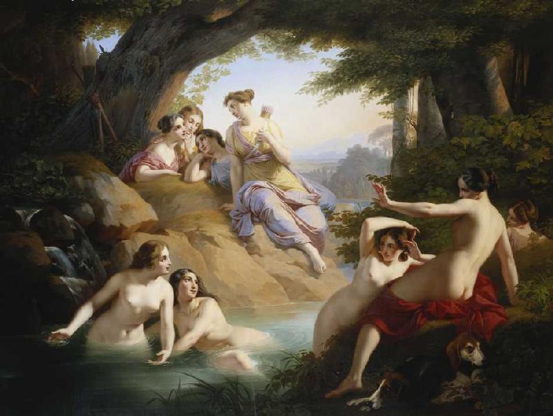 Diana und Nymphen beim Bade von Paul Emil Jacobs