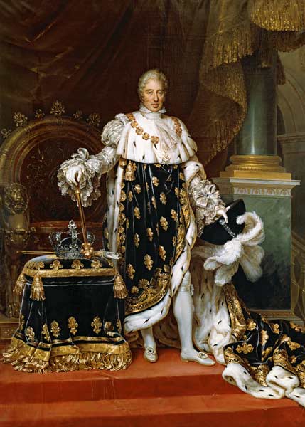 Portrait of Charles X (1757-1836) in Coronation Robes von Paulin Jean Baptiste Guerin