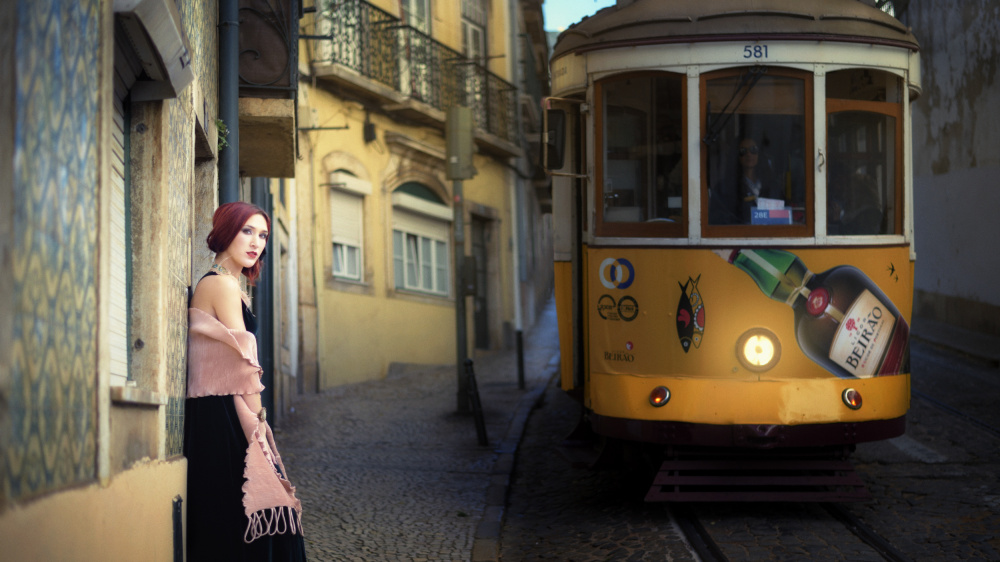 Straße von Lissabon von Paulo Dias