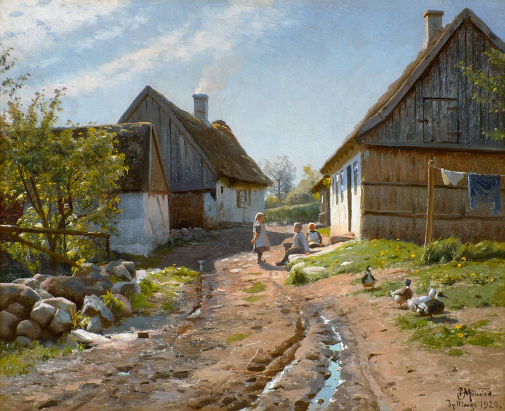 Am Bauernhof von Peder Mørk Mønsted