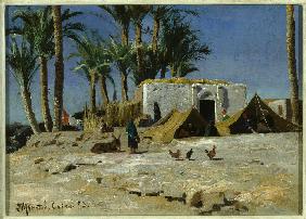 Beduinenlager in Kairo 1893