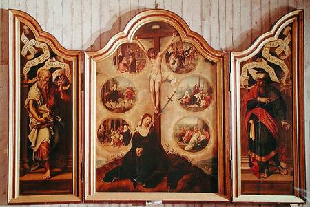 Triptych of the Seven Sorrows of the Virgin von Pedro Orley