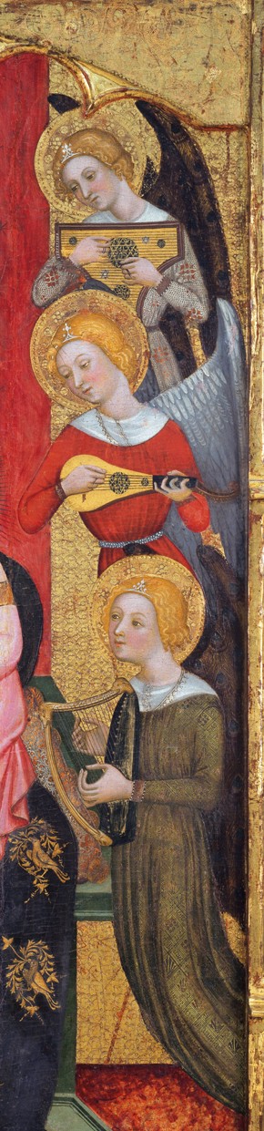 Madonna mit Christkind und musizierenden Engeln (Detail) von Pere Serra