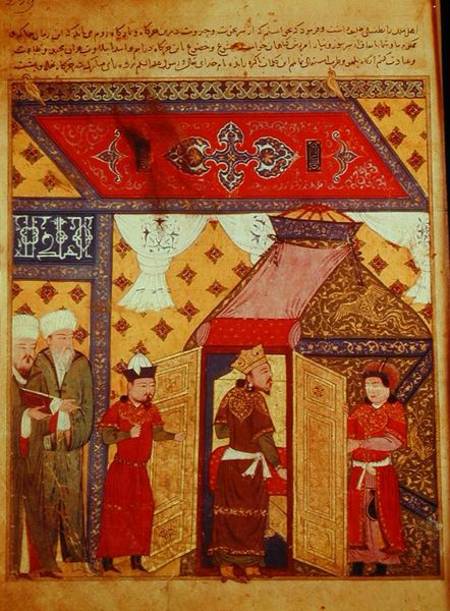 Ms. Supp. Pers. 1113 fol.239 Pavilion tents erected by Ghazan Khan in 1302 von Persian School