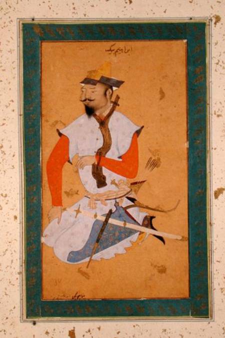 A Turkoman Prisoner of the Mughals, from the Large Clive Album von Persian School