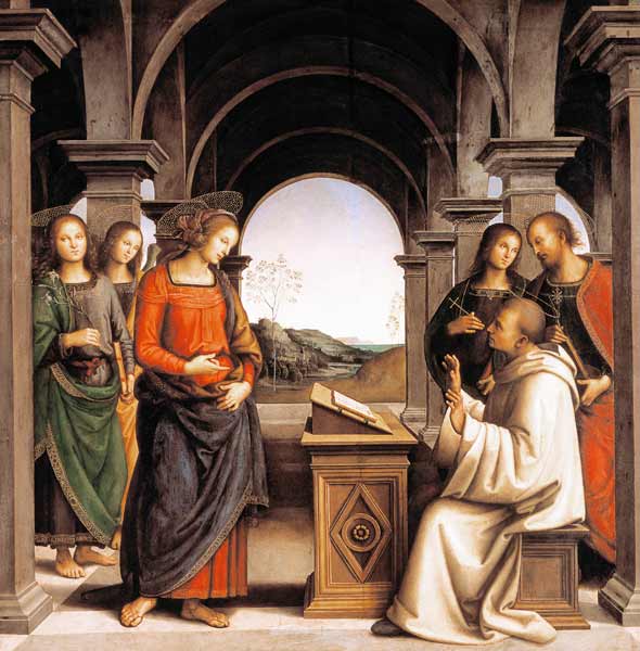 Vision des Hl. Bernhard von Perugino (eigentl. Pierto di Cristoforo Vanucci)