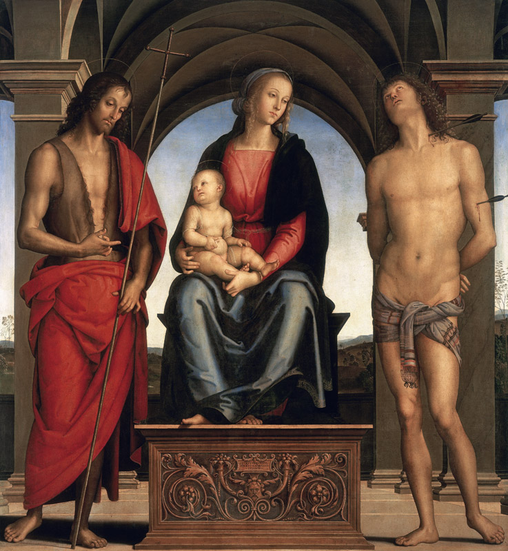 Madonna, Child & Saints von Perugino (eigentl. Pierto di Cristoforo Vanucci)