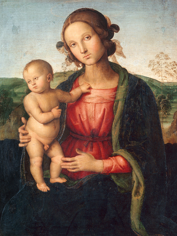 Mary with child von Perugino (eigentl. Pierto di Cristoforo Vanucci)