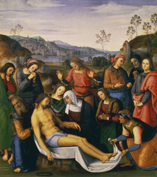 Lamentation of Christ / Perugino von Perugino (eigentl. Pierto di Cristoforo Vanucci)