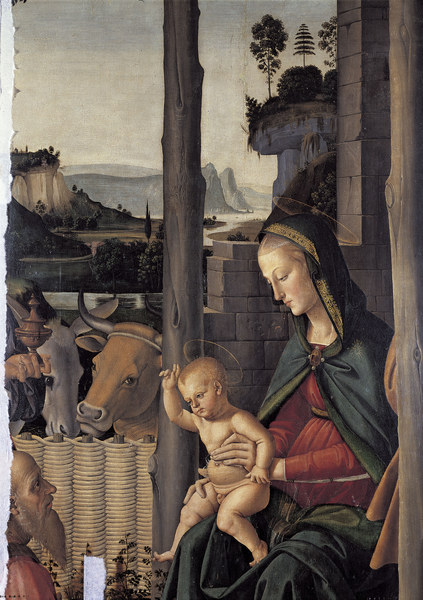 Perugino / Adoration of the Kings, Det. von Perugino (eigentl. Pierto di Cristoforo Vanucci)