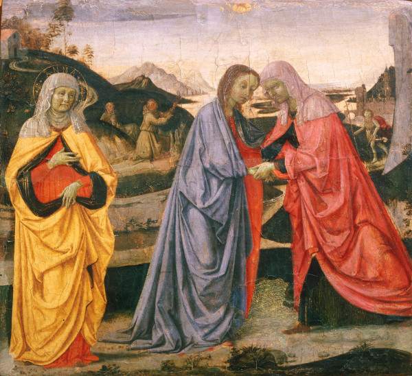 The Visitation / Perugino / c.1472/75 von Perugino (eigentl. Pierto di Cristoforo Vanucci)