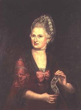 Anna Maria Mozart, nee Pertl, mother of Wolfgang Amadeus Mozart 1775