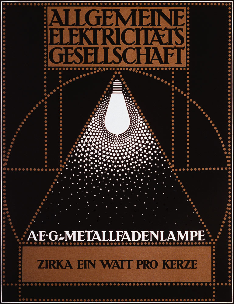 Advertising Poster for the General Electric Company [AEG] von Peter Behrens