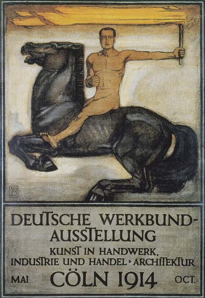 Deutsche Werkbund Austellung, Coln, 1914 (colour litho)  von Peter Behrens