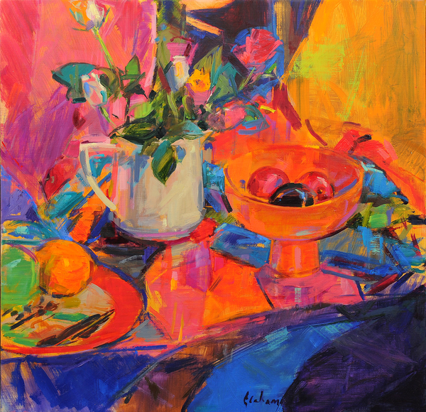 Still Life with Bloomingdales Bowl von Peter  Graham