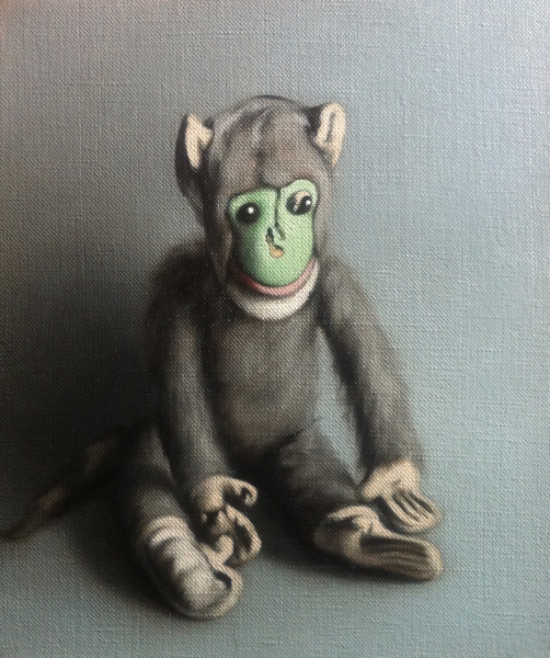 Green Face Monkey von Peter Jones