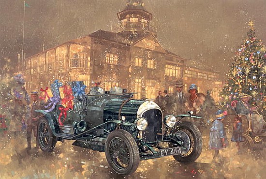Christmas Party at Brooklands (oil on canvas)  von Peter Miller