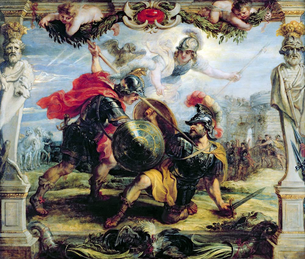 Achilles Defeating Hector von Peter Paul Rubens