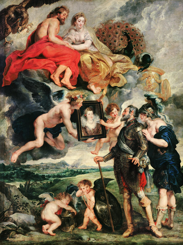 Heinrich IV. empfängt das Porträt Maria de' Medicis (Gemäldezyklus für Maria de' Medici) von Peter Paul Rubens