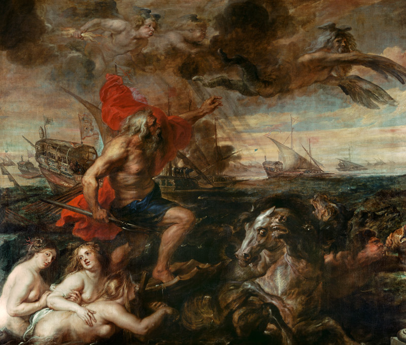 Rubens / Neptune, calming the Waves von Peter Paul Rubens