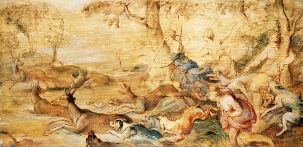 The Hunt of Diana von Peter Paul Rubens