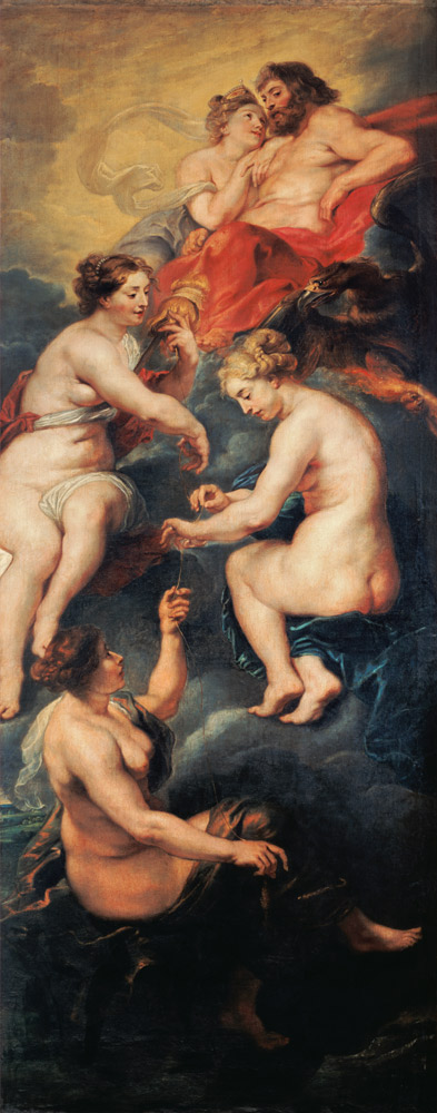 The Medici Cycle: The Three Fates Foretelling the Future of Marie de Medici (1573-1642) von Peter Paul Rubens