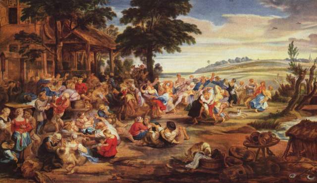 Flandrische Kirmes von Peter Paul Rubens