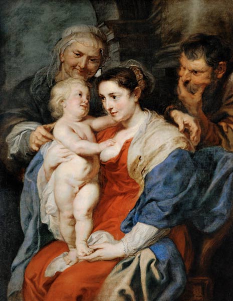 Die Heilige Familie mit der heiligen Anna von Peter Paul Rubens