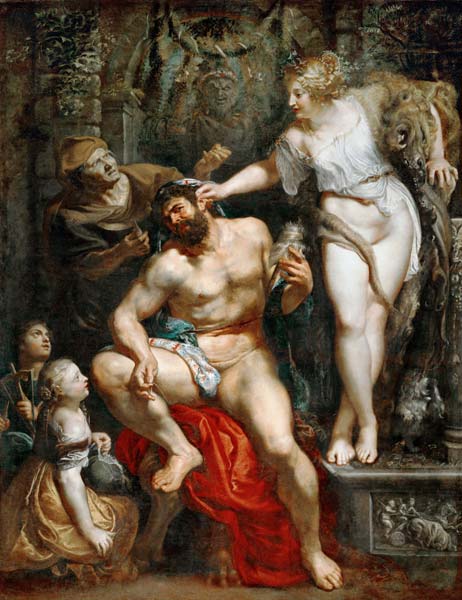 Herkules und Omphale von Peter Paul Rubens